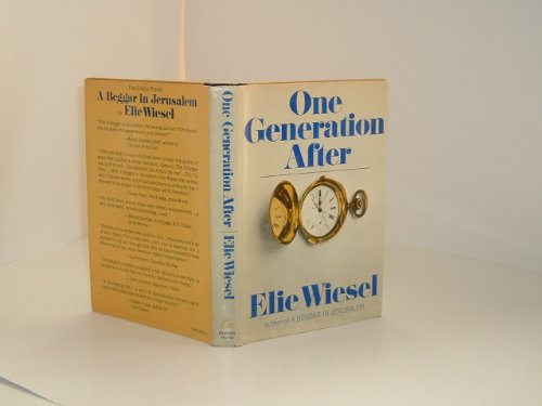 ONE GENERATION AFTER By ELIE WIESEL 1970 first ... B0040ED13K Book Cover