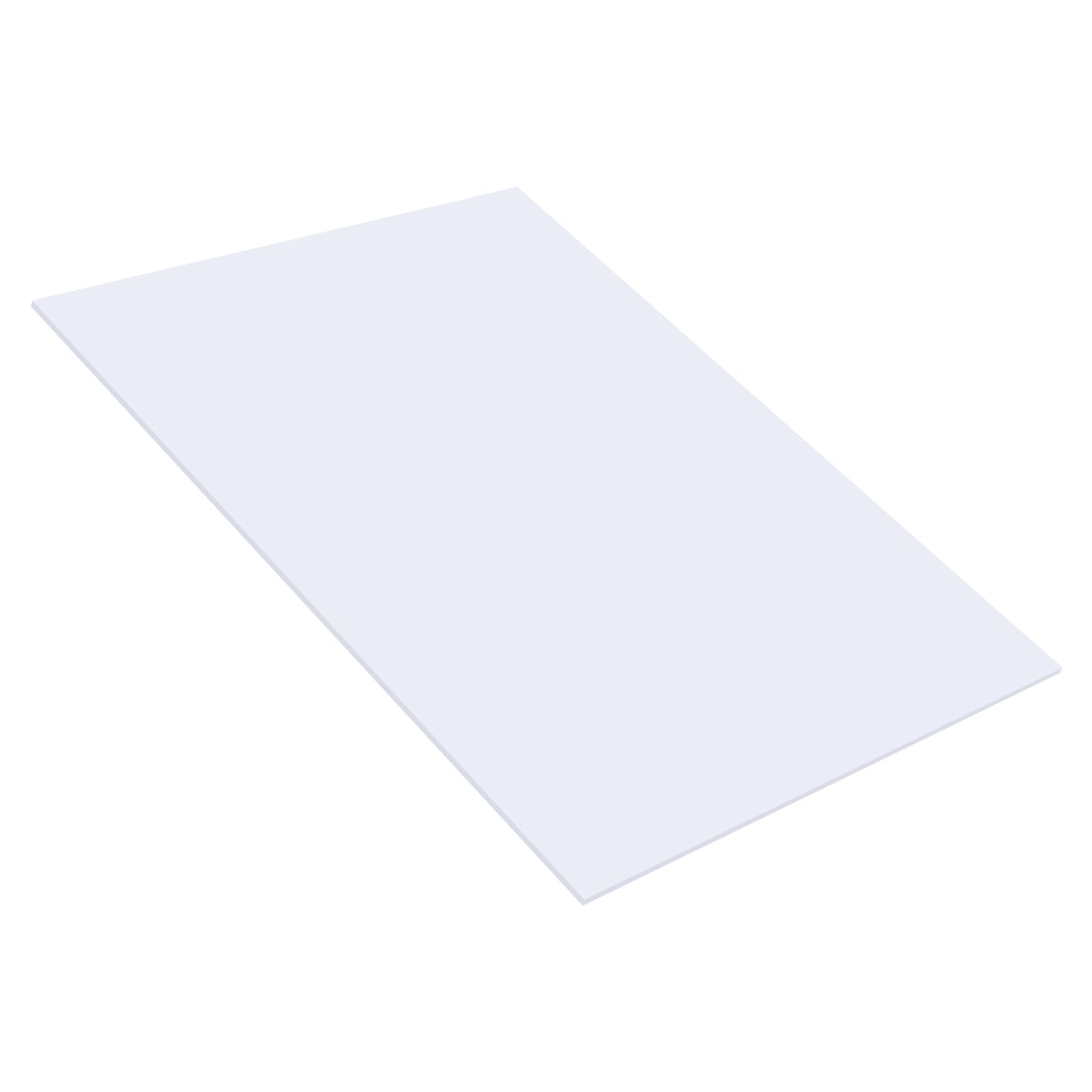 SINJEUN 5 placas de plástico blancas de 3 mm, placa acrílica de 40 x 30 cm, de cristal acrílico blanco, para manualidades