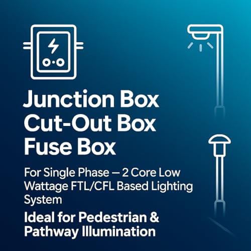 Image of Junction Box | Waterproof Electronic Project Box Enclosure Case for Outdoor, Indoor | Suitable for Various Switch Boxes, Cabinets | Rot-proof & Rust Resistant (200 mm x 140 mm x 95 mm)