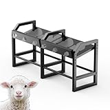 BUYYAH Portable Bottle Rack, Calf Bottle Holder, Free Standing Bottle Feeder Rack, 6 Feeding Ports Feed Baby Goat Sheep Lamb Puppy (Bottle NOT Included)