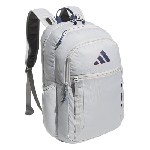 adidas Mochila Excel, durável, grande, atlética para laptop, 7.0/cinza dois/azul mineral, OSFA, Mochila Excel para homens e mulheres – Bolsa esportiva grande durável para laptop