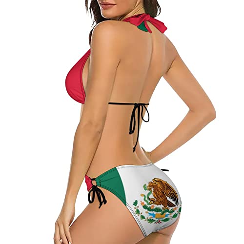 Delerain Women Two Piece Swimsuit Sexy Halter Bikini Sets Triangle Swimwear Bathing Suit3