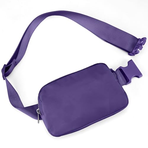 Image of JSJ Mini Fanny Pack for Women & Men,Valentines Day Gifts for Girls Teens Kids Daughter Sister Her,Trendy Stuff Crossbody Bags Cute Everywhere Belt Bags. (Purple)