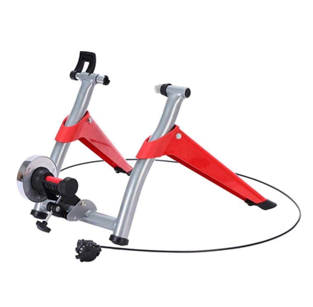 Bike Trainer Stand □ Allenatore per biciclette per uso interno portatile 1-6 Leves regolabile volano magnetico regolabile, strutture fisse per biciclette per biciclette per strada e mountain bik