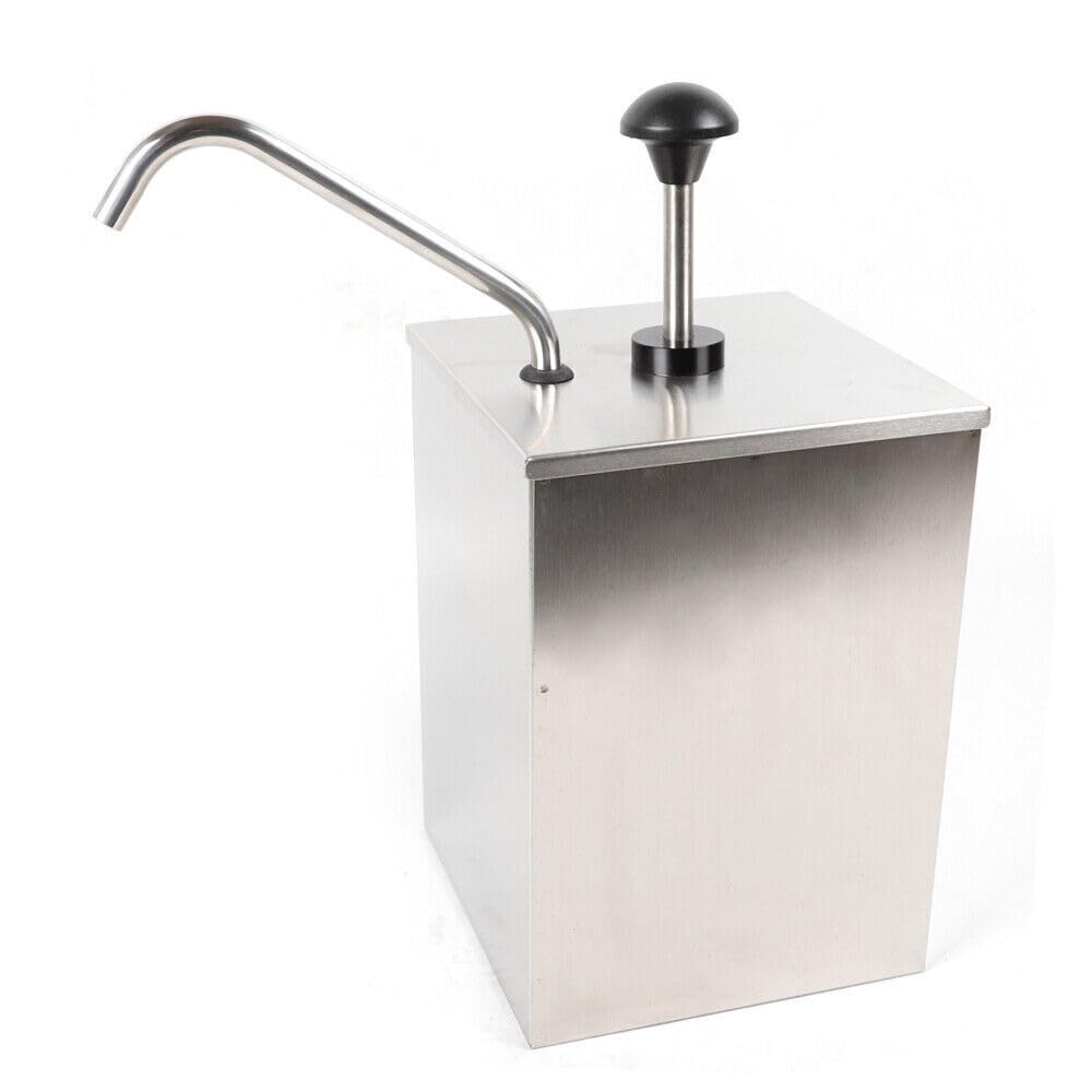 Dozownik pompy do sosów ze stali nierdzewnej do musztardowego keczupu, sosu BBQ, 4 l x 3 szt