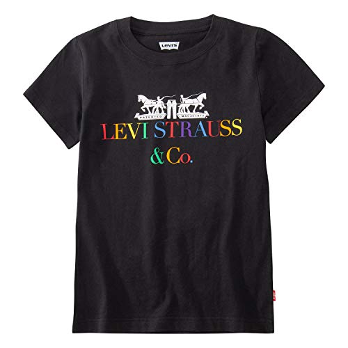 Levi's Boys' Toddler Two Horse Pull Graphic T-Shirt, Caviar/Multi Mature, 3T #TOP10