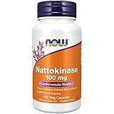 NOW Foods Nattokinase 100 mg, 120 Veg Capsules (Pack of 2)