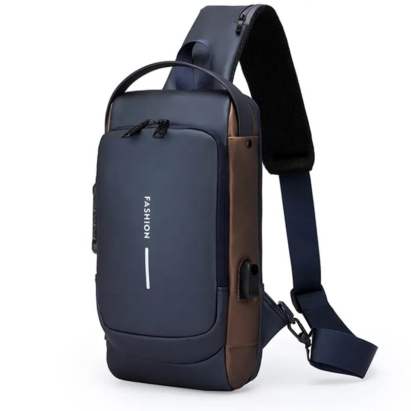 Crossbody Sling Bag Casual Shoulder Waist Bag Lightweight Anti-Theft Chest Bag With USB Charging Port Waterproof Messenger Bags-image-25