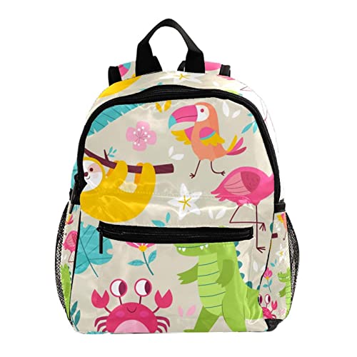 Sac à dos pour garçons et filles motif dinosaure 30,5 cm multicolore pour l'école maternelle