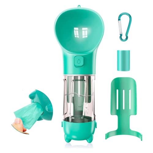 Accesorios para Perros Edipets, Bebedero Perro Portátil, 300 ml y 500 ml, Dispensador Bolsas Caca Perro, Pala para Recogida, 3 en 1, Práctico y...