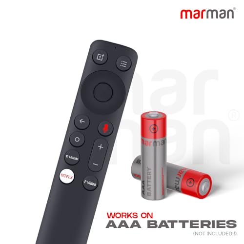 Image of marman Compatible with Oneplus TV Voice Remote Control Original Y, Y1s Pro Series Suitable for 4K FHD UHD QLED Smart Android Television with Google Assistant - Pairing Must!