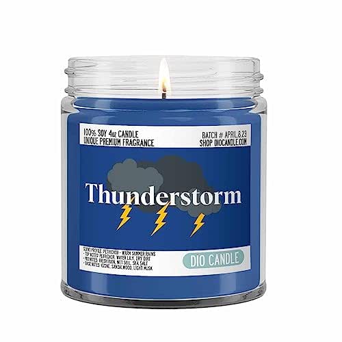 Thunderstorm Scented Candle Smells Like Petrichor Warm