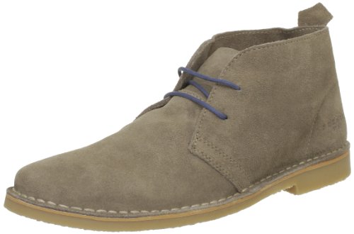 JACK & JONES PREMIUM JJ Gobi Desert Boot - Zapatos con Cordones de Cuero Hombre, Color Beige, Talla 43