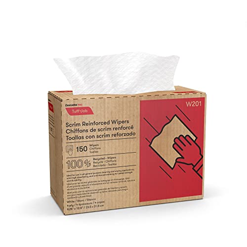 Cascades® PRO Tuff-Job™ Scrim Reinforced Wipers, 100% Recycled, 9 1/4