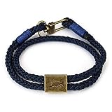  Sanwin Beachwear Maritim Armband Herren Blau/Blau - Orlando Segeltau Armband Männer