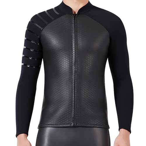 Chaqueta de neopreno para buceo 3mm, manga larga térmica para hombre y mujer para natación, snorkel, scuba y surf miniatura 1