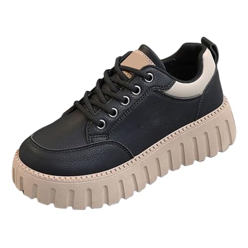 Generisch Sneakers Mujer Chunky, Zapatillas de Deporte Mujer Plataforma Cómodas Zapatos de Senderismo Zapatos de Tenis, Antideslizantes Zapatos Casuales Plataforma Zapatos de Trekking Zapatos de