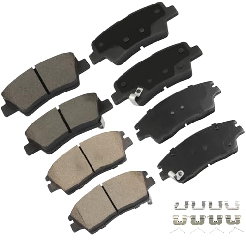 Image of cciyu D1847 & D1848 Front & Rear Ceramic Disc Brake Pads Kit For Hyundai For Tucson 2016-2021,For Kia For Sportage 2017-2021