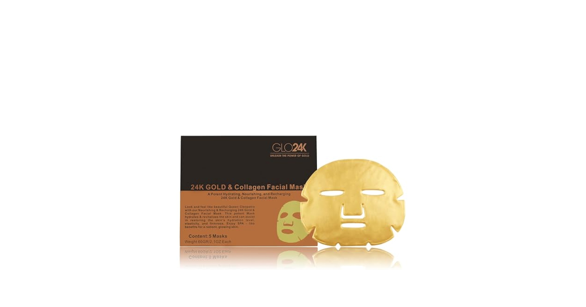 Amazon.com : 24K GOLD and Collagen Facial Mask A Potent