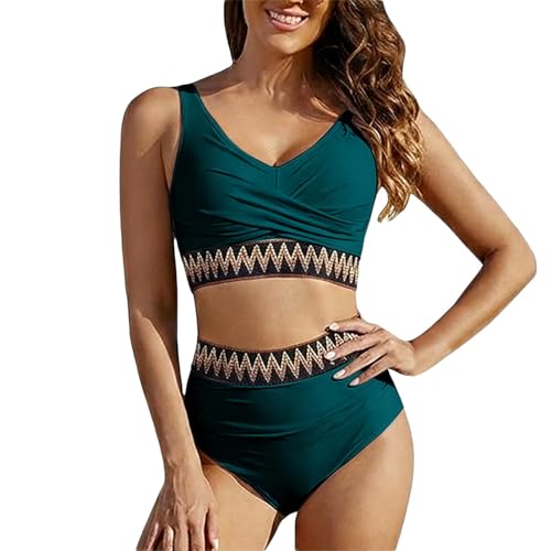 Tankini imprimé floral avec short taille haute : ensemble de plage 2 pièces
