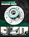 SCITOO Wheel Bearing and Hub Assembly Set 1 Pack Fits 2005-2011 for Chevrolet Aveo Rear Hub Bearing with 541009