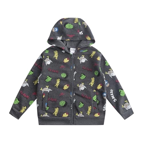 Marvel Avengers Iron Man, Hulk and Captain America Boys 2 Pack Hoodies for Toddler and Little Kids2