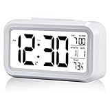 Wecker Digitaler,Wecker Kinder,Reisewecker Mit Temperatur,GroßEs LCD-Display, Datumsanzeige,Schlummerfunktion, Stilvolle Kompakte Digitaluhr,Batteriebetriebene Intelligente Tischuhr,Kindergeschenkuhr