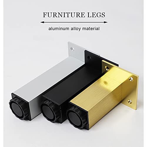 Patas de sofá de 35 cm de aluminio ideales para elevar tu cama y armarios 4