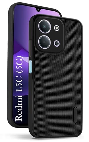 Image of Jkobi Rubberised Back Cover Case for Redmi 15C (Textured Grip Design | Micro-Fiber Cloth Inside | Slim and Light Weight | Soft Touch and Feel)