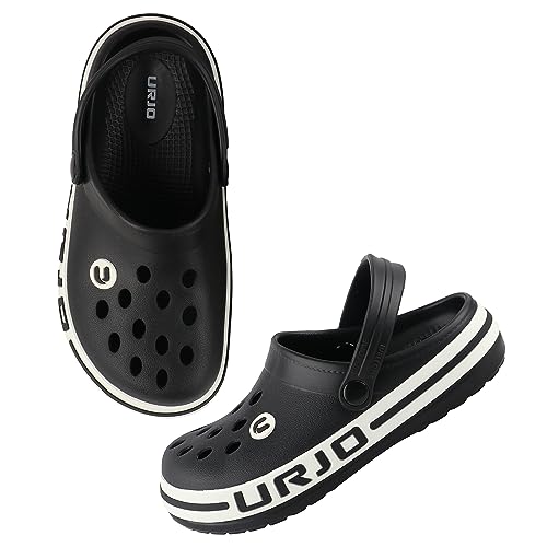Image of URJO Streak Kid's Clogs /Sandals with Adjustable Back Strap Ultra Soft & Flexibility Anti Skid Comfortable Waterproof Daily Mules Clogs /Sandals Boy's & Girl's