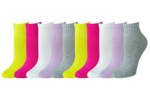 Image of Amazon Essentials Women's Cushioned Cotton Ankle Socks, 10 Pairs