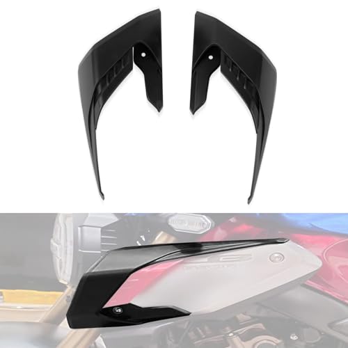 Verkleidungsabweiser für CB650R 2018 2019 2020 2021 2022 2023, PSLER Motorrad Winglets Fin Trim Abdeckung Protector Dekoratives Zubehör(Schwarz)
