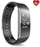 Best to Buy Outdoor sport Room PRO Smart Wristband Heart Rate Monitor IP67 Waterproof Smart Bracelet Fitness Tracker support Andriod IOS cell phone (Blue)