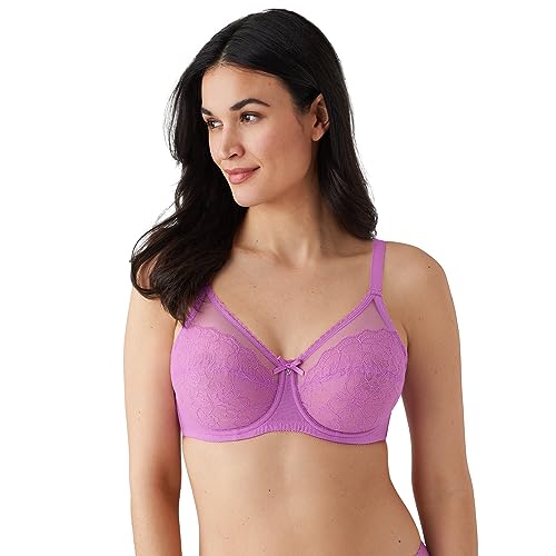 Image of Wacoal Women's Retro Chic Unlined Mesh Full Coverage Underwire Bra, 855186