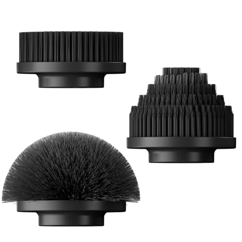 Image of Electric Spin Scrubber Replacement Brush Heads for Cordless Spin Scrubber, 3pcs Extra Brush Accessories Suitable for TECFUN S1 Pro & L1 Power Scrubber, Cleaning Brush for Tub,Tile,Floor-Black
