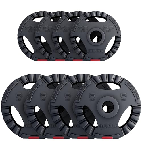 GORILLA SPORTS® Olympia Hantelscheiben - Einzeln/Set, 1,25kg, 2,5kg, 5kg,...