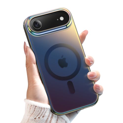 JETech iPhone 17 Airp FP[X MagSafeɑΉ 킢 j[N fUC JtȌu obN ϏՌX}zJo[ 6.5C`fBXvC (FubN)