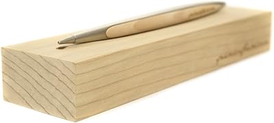 Pininfarina Cambiano Cedro - Stilo Con Puntale In Ethergraf - Astuccio In Legno Di Cedro Multisensoriale - Alluminio Satinato
