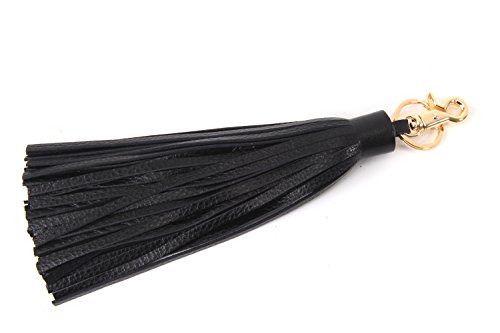 J&S Leather Tassel Charm for Women's Handbag Accessories 16 Colors