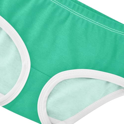 Joisal Toddler Underwear Floral 2t Cotton Little Girl Panties Pattern Kids Undies Briefs Cyan Green4