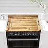Pine Wood Noodle Board Stove Cover with Handles–299 x 22 Stove Top Cover for Electric Gas Burners Multi Use Counter Space Serving Tray Cutting Board with Non Slip Stopper