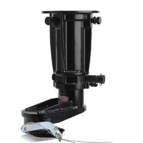 TOWGUARD Patented 6" Offset Cast Steel 5th Wheel to Gooseneck Adapter, 17-23" Adjustable, 30K GTW, for Short Bed Trucks, with Safety Chain