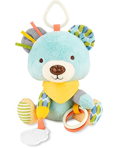 Image of Skip Hop Bandana Buddies Baby Activity and Teething Toy with Multi-Sensory Rattle and Textures, Bear