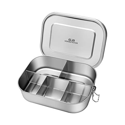 G.a HOMEFAVOR Edelstahl Brotdose Metall Lunchbox Cover