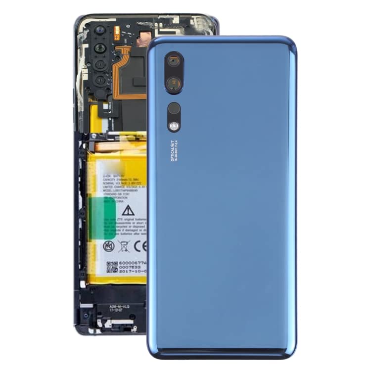 Glass Battery Back Cover for ZTE Axon 10 Pro(Blue)
