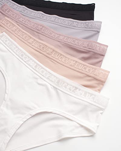 Image of Lucky Brand Women's Underwear - 5 Pack Microfiber Hipster Briefs (S-XL)