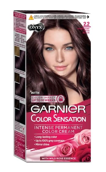 GARNIER - COLOR SENSATION - Crema permanente 2.2 Negro Ónix miniatura 1