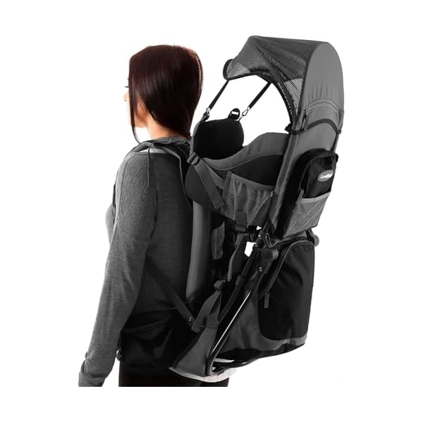 Luvdbaby Kraxe Kindertrage bis 18 Kg - Ergonomisch Kindertragerucksack für Kinder - Premium Toddler Carrier - Baby Tragerucksack - Babytrage Rückentrage Kleinkind - Rucksack mit Kindersitz