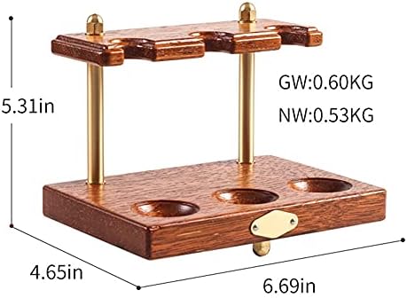 Smoking Pipe Rack,Tobacco Pipe Wooden Tobacco Pipe Stand Display for 1-6 Smoking Pipes Fashion Wooden Pipe Rack Universal