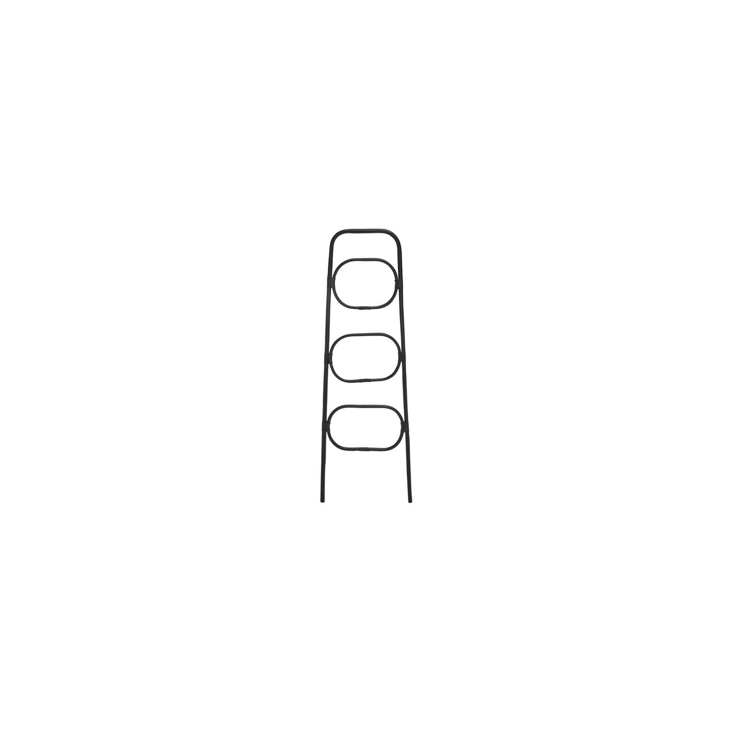 SAFAVIEH Home Collection Keita Black Solid Wood 3-Tier Towel Hanger (Fully Assembled)
